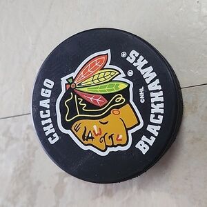 Chicago Blackhawks NHL official hockey puck